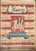 Kobieta nr 16 – marzec 1948 – Wielkanoc, PRL – okładka R. Nowick