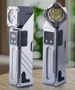 Latarka Wielofunkcyjna, czołowa na rower, magnetyczna. (Biała)