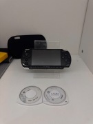 Konsola – Sony PSP (Czarna) + Etui, Ładowarka i 2 Gry