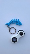 Zestaw ADHD Fidget 3D + Rekin Flexy Brelok