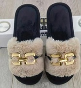 Kapcie damskie, miękka podeszwa Odkryte palce Kaszmir Nowe Rozmiar 42-43 