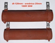 REZYSTOR DRUTOWY 100R 50W telpod unitra  