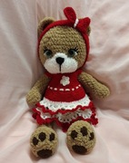 Maskotka miś  ręcznie robiona 