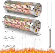 Grill Baskets, przenośna klatka do grillowania z widelcem