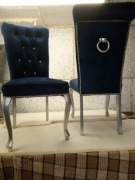 Krzesło Glamur  na nogach ludwik Kasia