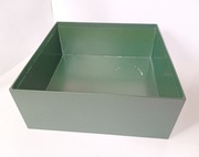 Pudełko ozdobne zielone dekoracyjne zielony box tacka 23,3 x 23,3 x 9,2 cm