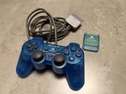 Dualshock 1 Clear Blue PS1 PSX karta pamięci