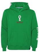 Bluza Brazylia sportowa zielona World Cup oversize zielona kaptur XL nowa 