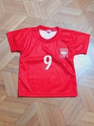 Koszulka dziecięca reprezentacji Polski Lewandowski 9 rozm 98