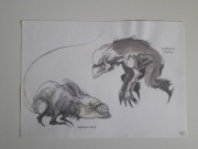 Concept art of monsters. Format a4
