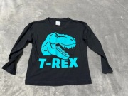 Bluzka z nadrukiem dinozaur t-rex 6-7lat 116-122cm bawełna #1741