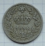 #1453 Włochy 20 centesimi 1894 KB