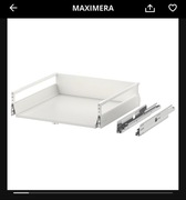 Ikea Maximera szuflada średnia biała front bobdyn