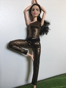 Ubranie ubranko dla Barbie, W kolorach miedzi