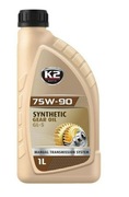 Syntetyczny olej przekładniowy K2 75W/90 GL5 1l