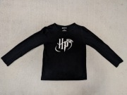 Czarna bawełniana bluzka z długim rękawem Harry Potter Fox & Bunny 140