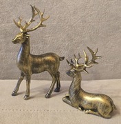 Figurki kolekcjonerskie myśliwskie JELENIE BYKI. Nowe na prezent. Wieniec.