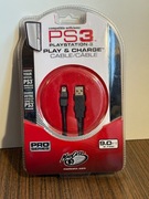 Kabel Mad Catz PS3 Play & Charge 2.7 m – oryginalny przewód do padów