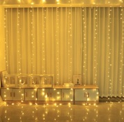 KURTYNA ŚWIETLNA girlanda lampki 300 LED 3X3m 