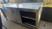 Szafka z blatem roboczym stal nierdzewna 180cm do gastronomii 