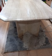 Ława z kamienia naturalnego trawertyn 122x72, wys.41