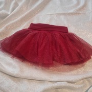 Spódniczka mini tiulowa czerwona rozmiar 4 lata