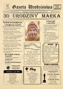 Personalizowany prezent na 30 urodziny  Gazeta urodzinowa 1996 Kronika 1996