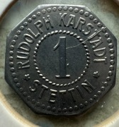 1 Pf Szczecin (Stettin) RUDOLPH KARSTADT Fe