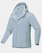 Nowa kurtka Softshell damska błękitna przeciwdeszczowa wiatrowa kaptur S/M