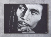 Bob Marley obraz ręcznie grawerowany...Staloryt