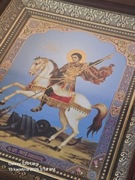 Przepiękna Ikona Święty Jerzy Walczący ze Smokiem. 