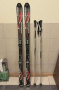 Narty w świetnym stanie Rossignol Open 500 160cm + wiązania + kije