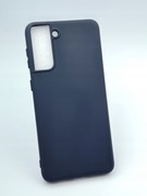 Plecki Etui Matt Case Silicone do Samsung Galaxy S21+ Granatowy