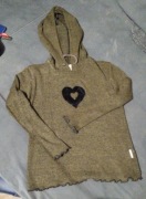 Sweterek dziewczęcy z kapturem Wenice 128