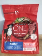 Karma dla psa Purina One Adult Medium/Maxi WOŁOWINA RYŻ 2,5 kg