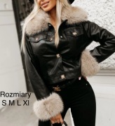 Kurtka skórzana z futrem 