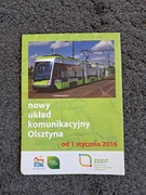 Mapa/schemat linii - nowy układ komunikacyjny Olsztyna od 01.01.2016