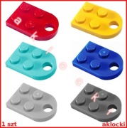 LEGO 3176 PŁYTKA 2x2 z otworem czerwony niebieski lazurowy j c szary żółty