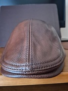 kaszkiet męski zimowy skóra naturalna