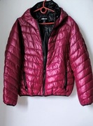 Krótka, pikowana kurtka bordo, burgund,bomberka