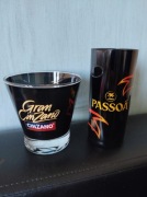 Czarne Szklanki do drinków Zestaw Szklanek Passoa Gran Cinzano Vintage 
