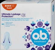 o.b. Extra Protect Super tampony 42 szt