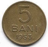 Rumunia 5 bani 1953