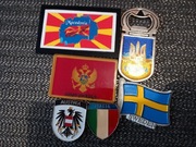 Magnesy z flagami Państw