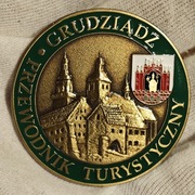 Odznaka PTTK Przewodnik Turystyczny Grudziądz duża 50 mm blacha