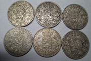 Srebrna moneta Belgia Leopold 5 Franków 1869 1871 1873 srebro 1szt