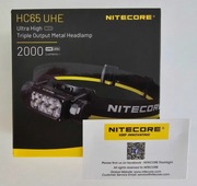 Nitecore HC65 uhe latarka czołowa USB C 2000 lumen no original battery