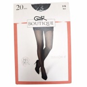 Czarne rajstopy damskie ze wzorem Gatta rozm s