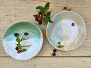 Zestaw talerzyków ceramicznych handmade