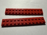 LEGO PŁYTKA PŁASKA 2x12 CZERWONA 2445 1 szt.